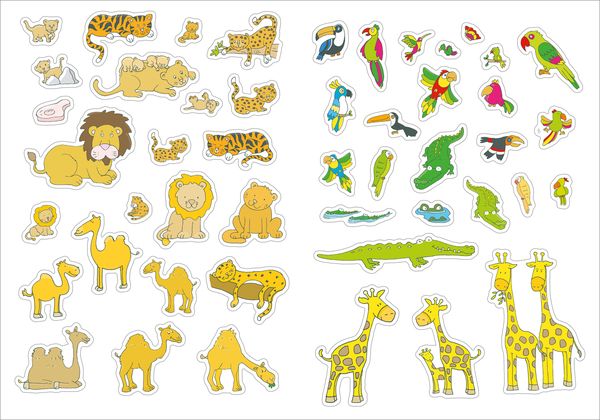 Produktbild: Gro&szlig;es Sticker-Buch. Zoo