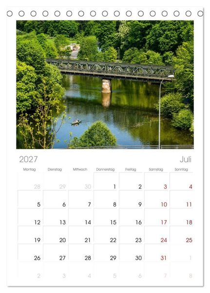 Produktbild: Tischplaner 2027 - Glanzvolles Weilburg (A5 Tischkalender zum Aufstellen) CALVENDO
