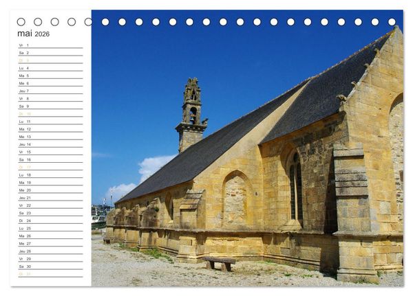 Produktbild: Bretagne Finist&egrave;re balade estivale &agrave; Camaret-sur-Mer (Calendrier de bureau 2026 DIN A5 vertical), CALVENDO calendrier mensuel