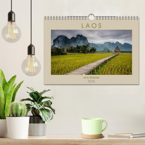 Produktbild: Laos - eine Bildreise (Wandkalender 2026 DIN A4 quer), CALVENDO Monatskalender