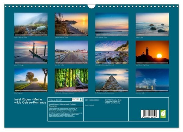 Produktbild: Insel R&uuml;gen - Meine wilde Ostsee-Romanze (Wandkalender 2027 DIN A3 quer), CALVENDO Monatskalender