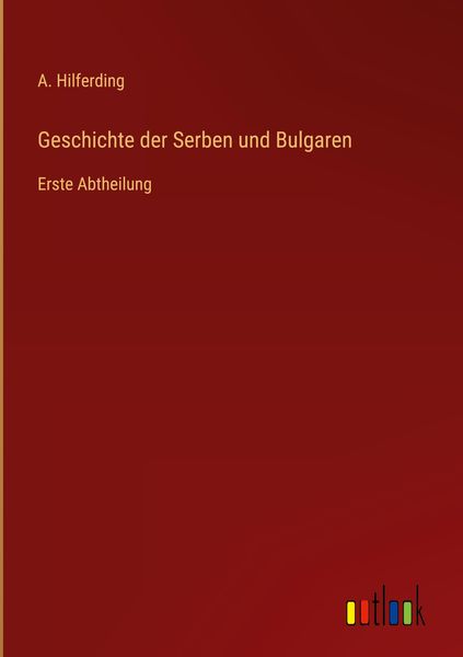Produktbild: Geschichte der Serben und Bulgaren