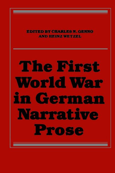 Produktbild: The First World War in German Narrative Prose