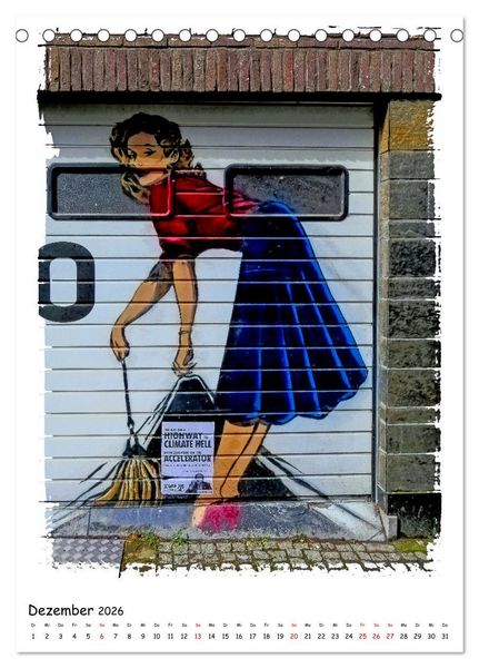 Produktbild: Street Art in Gent (Tischkalender 2026 DIN A5 hoch), CALVENDO Monatskalender