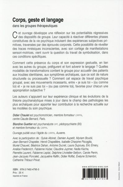 Produktbild: Corps, geste et langage dans les groupes th&eacute;rapeutiques