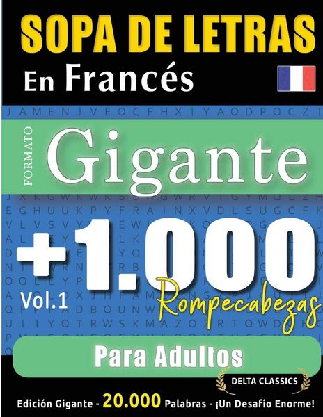 Produktbild: SOPA DE LETRAS EN FRANC&Eacute;S FORMATO GIGANTE