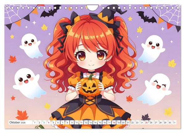 Produktbild: Kawaii Traumwelten (Wandkalender 2026 DIN A4 quer), CALVENDO Monatskalender