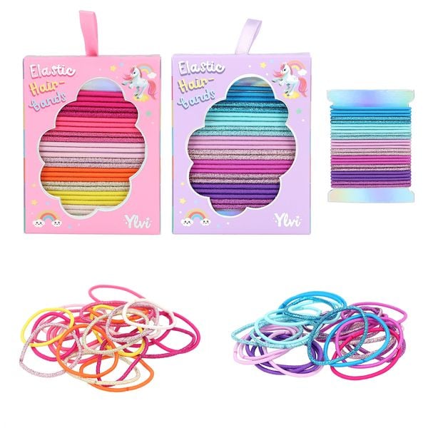 Produktbild: Ylvi Glitzerhaargummi Set