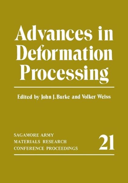 Produktbild: Advances in Deformation Processing