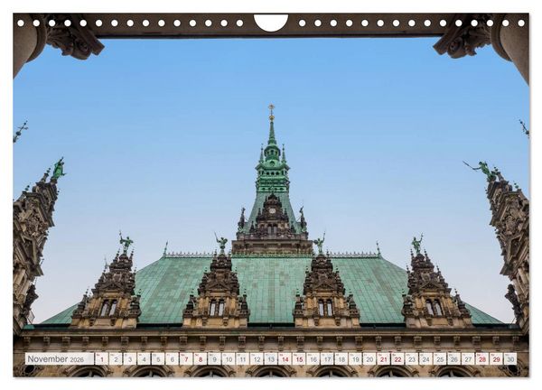 Produktbild: Hamburg. HafenCity, Kontorhausviertel und Speicherstadt. (Wandkalender 2026 DIN A4 quer), CALVENDO Monatskalender