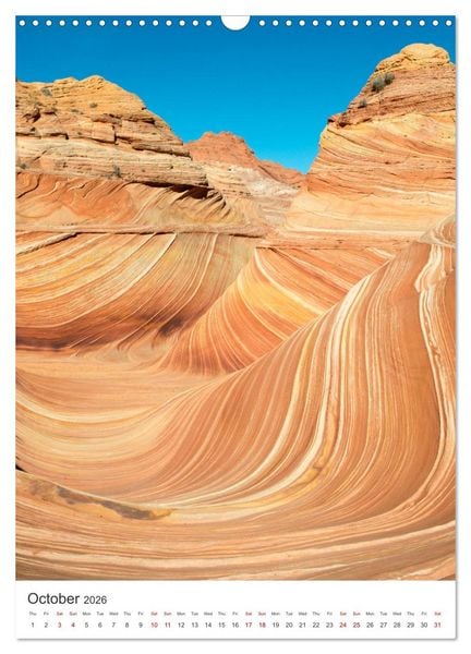 Produktbild: Paria Canyon The Wave (Wall Calendar 2026 DIN A3 portrait), CALVENDO 12 Month Wall Calendar