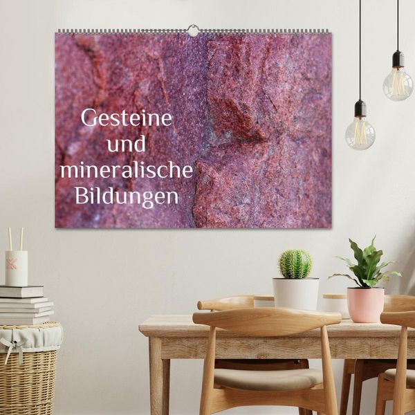 Produktbild: Gesteine und mineralische Bildungen (Wandkalender 2026 DIN A2 quer), CALVENDO Monatskalender