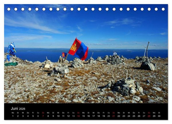 Produktbild: Einsame Mongolei (Tischkalender 2026 DIN A5 quer), CALVENDO Monatskalender