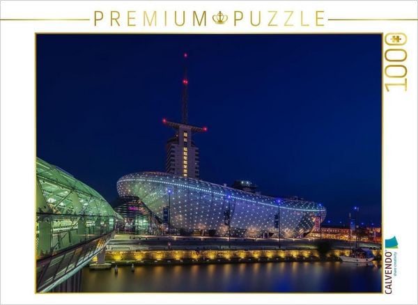 Produktbild: CALVENDO Puzzle Havenwelten mit Klimahaus - Bremerhaven | 1000 Teile Lege-Gr&ouml;&szlig;e 64x48cm Foto-Puzzle f&uuml;r gl&uuml;ckliche Stunden