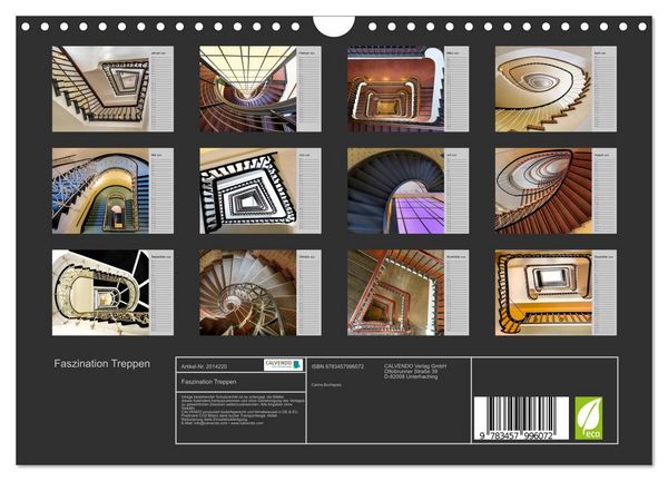 Produktbild: Faszination Treppen (Wandkalender 2026 DIN A4 quer), CALVENDO Monatskalender
