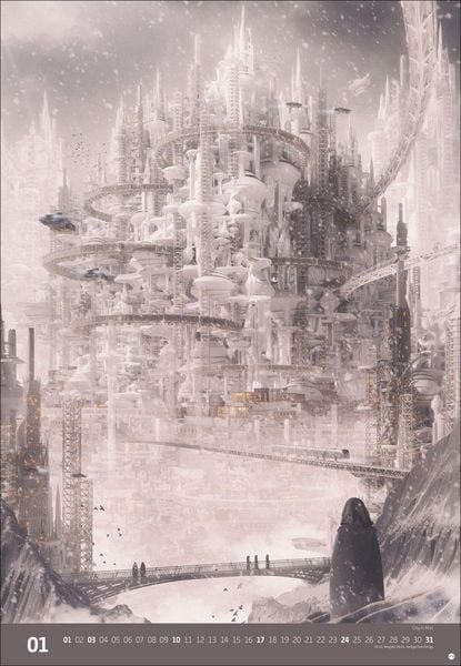 Produktbild: Gal Barkan: Future Cities Posterkalender 2027