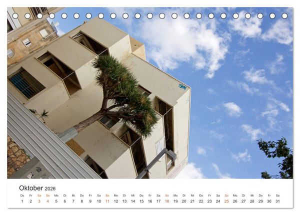 Produktbild: TEL AVIV Fassaden (Tischkalender 2026 DIN A5 quer), CALVENDO Monatskalender
