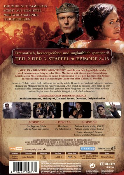 Produktbild: Merlin - Die neuen Abenteuer - Vol. 6 [3 DVDs]
