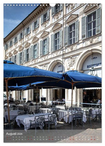 Produktbild: Turin. Geschichte und Architektur. (Wandkalender 2026 DIN A3 hoch), CALVENDO Monatskalender