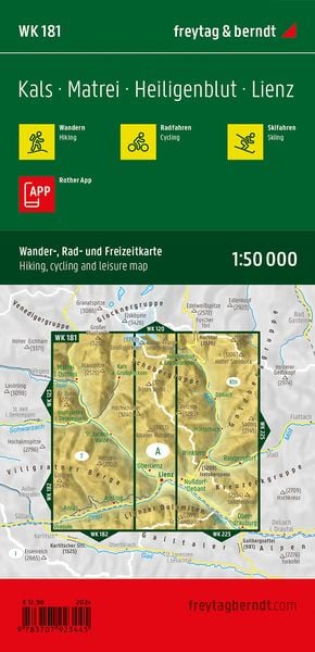 Produktbild: Freytag & berndt Wanderkarte WK 181 Kals - Matrei, Heiligenblut - Lienz 1:50.000
