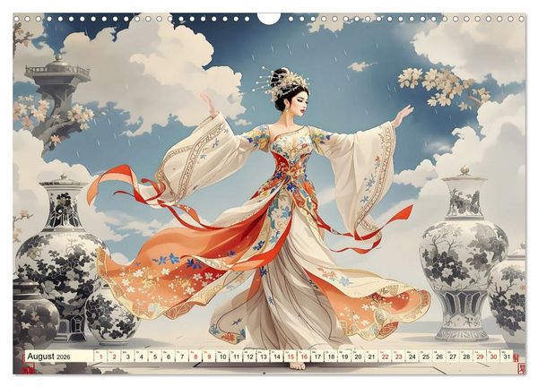 Produktbild: Rhythmus der chinesischen Anmut (Wandkalender 2026 DIN A3 quer), CALVENDO Monatskalender