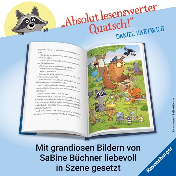 Produktbild: Waschb&auml;r Willi Wunderquatsch - Der Salat aus dem Weltall und noch verr&uuml;cktere Abenteuer