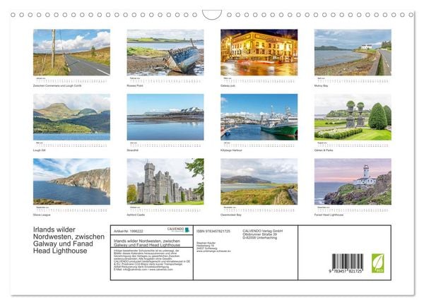 Produktbild: Irlands wilder Nordwesten, zwischen Galway und Fanad Head Lighthouse (Wandkalender 2026 DIN A3 quer), CALVENDO Monatskalender