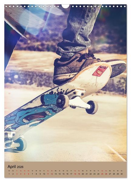 Produktbild: Skateboarding - einfach Spa&szlig; (Wandkalender 2026 DIN A3 hoch), CALVENDO Monatskalender