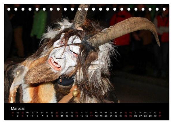 Produktbild: Perchten 2026 (Tischkalender 2026 DIN A5 quer), CALVENDO Monatskalender