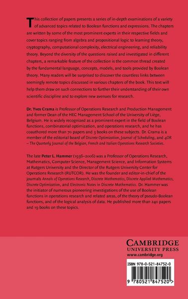 Produktbild: Boolean Models and Methods in Mathematics, Computer Science, and Engineering