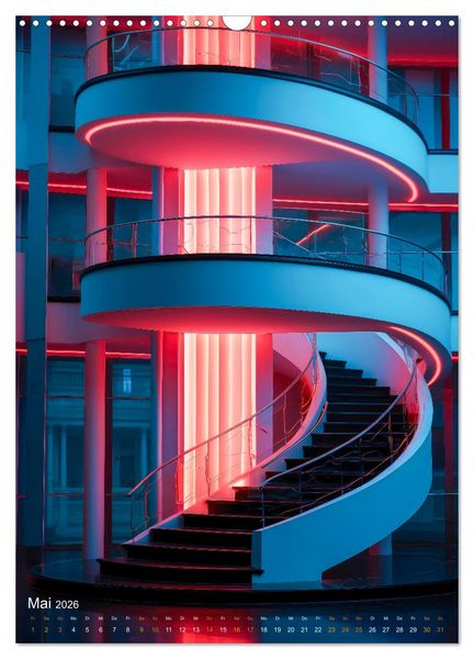 Produktbild: Treppen Architektur (Wandkalender 2026 DIN A3 hoch), CALVENDO Monatskalender