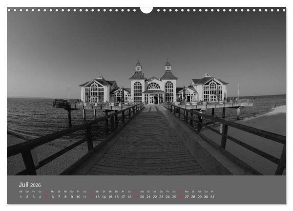Produktbild: Ostsee - von schwarz bis wei&szlig; (Wandkalender 2026 DIN A3 quer), CALVENDO Monatskalender