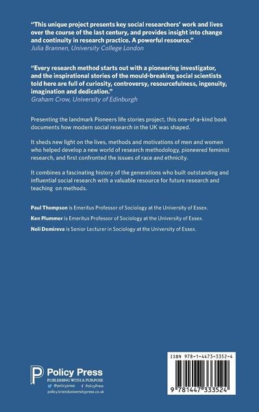 Produktbild: Pioneering Social Research