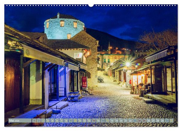 Produktbild: Die Altstadt von Mostar (hochwertiger Premium Wandkalender 2026 DIN A2 quer), Kunstdruck in Hochglanz
