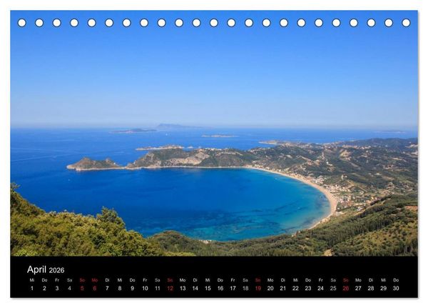 Produktbild: Korfu - Kerkira (Tischkalender 2026 DIN A5 quer), CALVENDO Monatskalender