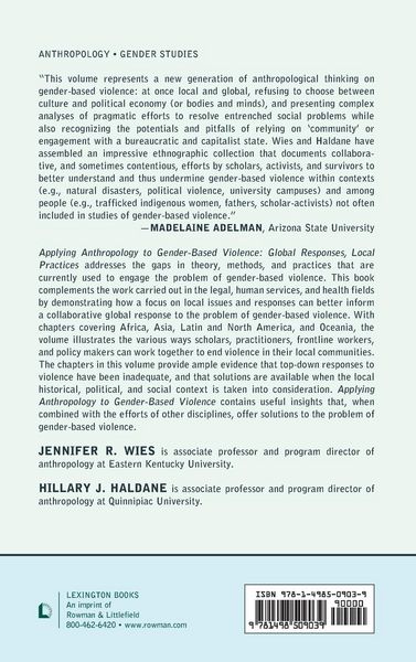 Produktbild: Applying Anthropology to Gender-Based Violence