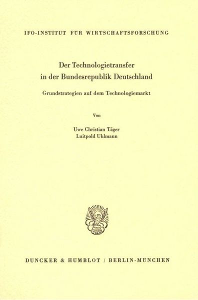 Produktbild: Der Technologietransfer in der Bundesrepublik Deutschland.