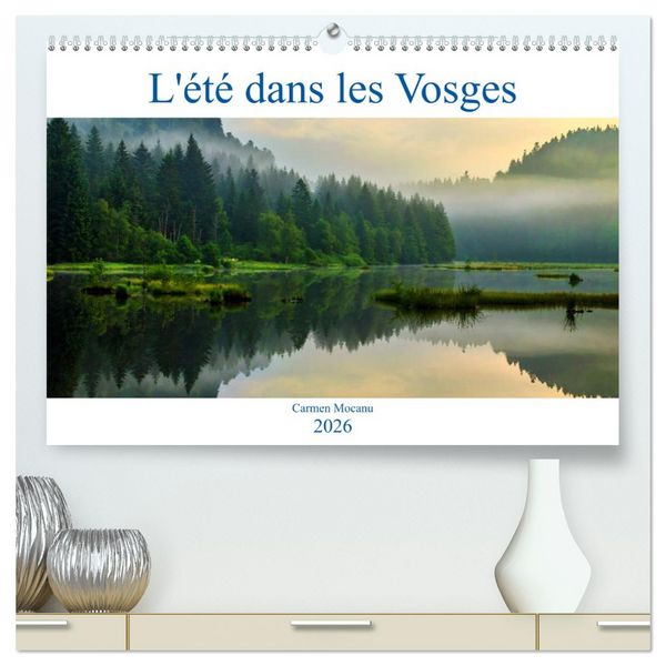 Produktbild: L'&eacute;t&eacute; dans les Vosges (Calendrier mural 2026 DIN A2 vertical) calendrier de bureau