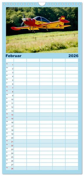 Produktbild: Familienplaner 2026 - Modellflieger mit 5 Spalten (Wandkalender, 21 x 45 cm) CALVENDO
