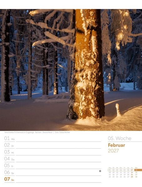 Produktbild: Unser Wald Wochenplaner Kalender 2027