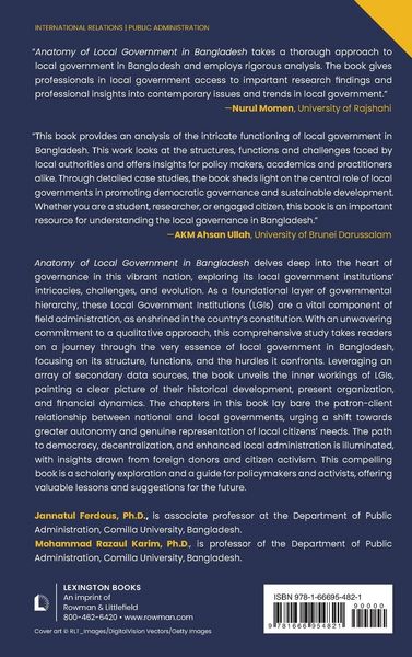 Produktbild: Anatomy of Local Government in Bangladesh