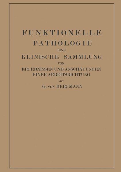 Produktbild: Funktionelle Pathologie