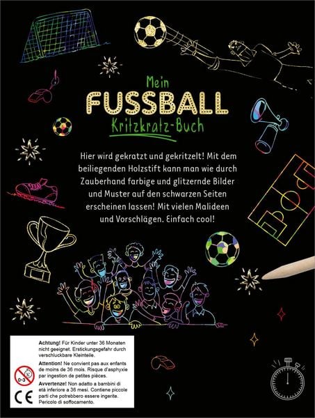 Produktbild: Mein Fu&szlig;ball-Kritzkratz-Buch