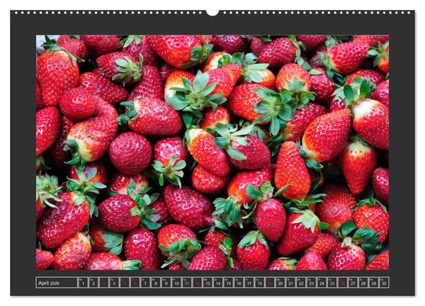 Produktbild: Obst + Gem&uuml;se (hochwertiger Premium Wandkalender 2026 DIN A2 quer), Kunstdruck in Hochglanz