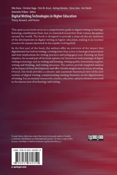 Produktbild: Digital Writing Technologies in Higher Education