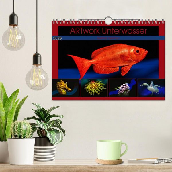 Produktbild: Artwork Unterwasser - Erlebnis Tauchen (Wandkalender 2026 DIN A4 quer), CALVENDO Monatskalender