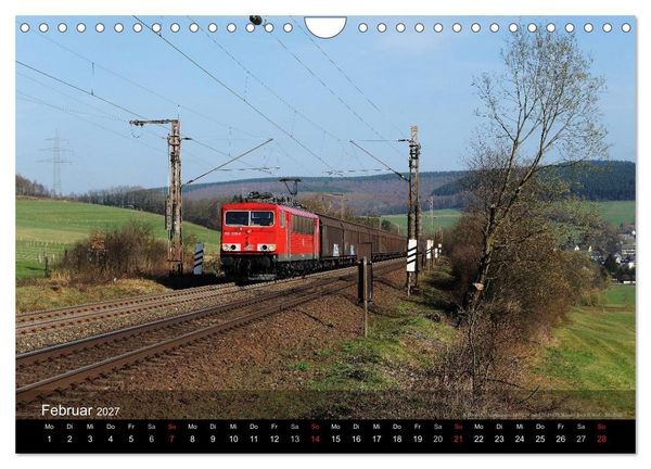 Produktbild: Eisenbahn in Mitteldeutschland (Wandkalender 2027 DIN A4 quer), CALVENDO Monatskalender