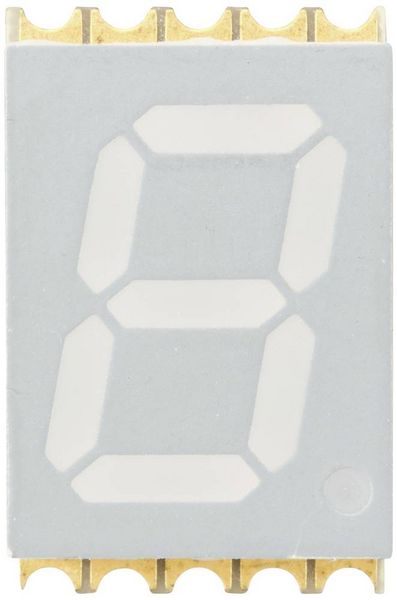 Produktbild: TRU COMPONENTS SMD-LED Gelbgr&uuml;n 13 mcd Einzelziffer-Display
