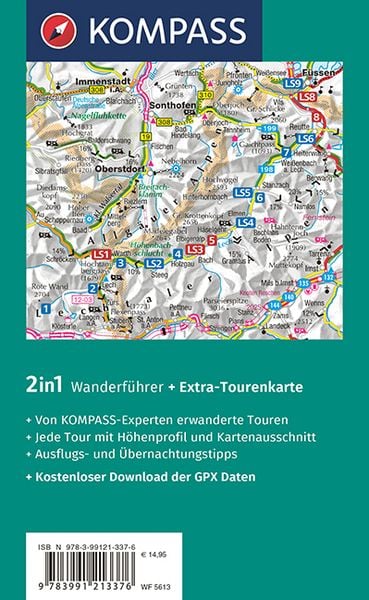 Produktbild: KOMPASS Wanderf&uuml;hrer Lechweg mit Lechschleifen, 16 Touren und Etappen