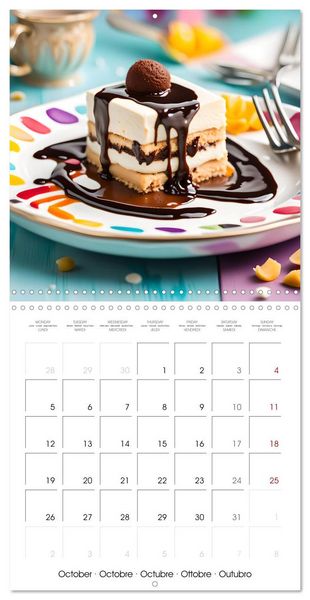 Produktbild: Dessert dreams (Wall Calendar 2026 12 &times; 12 Inch) CALVENDO 12 Month Wall Calendar